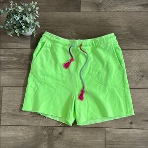 NWT SUNDRY Women’s Neon Green Shorts Size 2 (Medium 8/10)